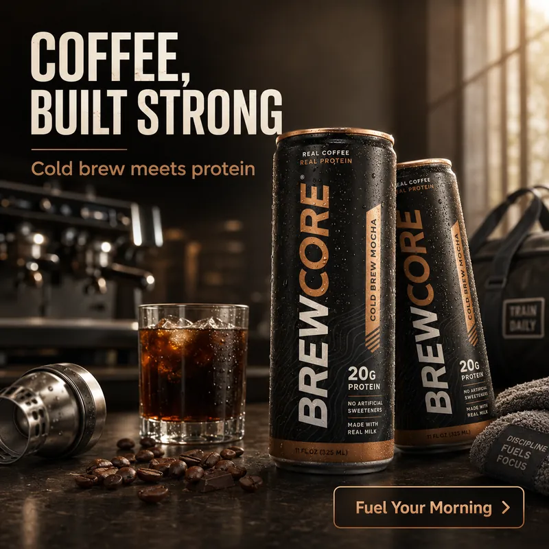 Brew Core product advertising concept