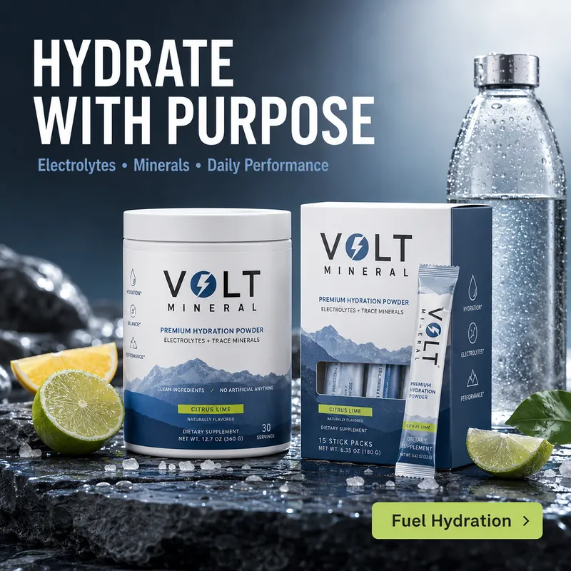 Volt Electrolytes product advertising concept