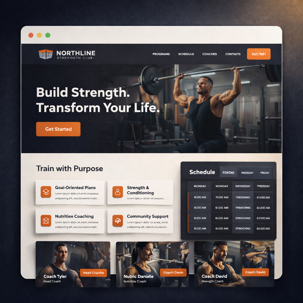 Northline Strength fitness and training website